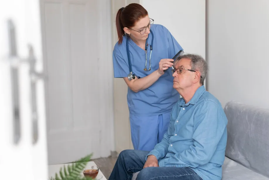 Sweet Grace team caring for elderly patients at home